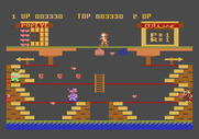 Popeye for Atari 5200 - Don't get hit by bottles that are thrown at you...