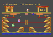 Popeye for Atari 5200 - Game start; collect the hearts!