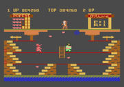 Popeye for Atari 5200 - After you eat spinach you can knock out Brutus.