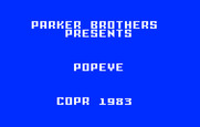Popeye for Intellivision - Title screen.