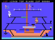 Popeye for ColecoVision - Level three start.