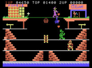 Popeye for ColecoVision - Popeye turns green after eating spinach.