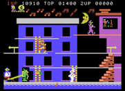 Popeye for ColecoVision - Pick up the notes on the ground quickly!
