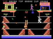 Popeye for ColecoVision - Game start; catch the falling hearts!