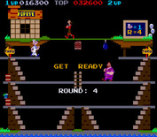 Popeye for Arcade - Beginning with round 4 the game repeats but with higher difficulty.