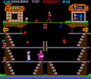 Popeye for Arcade - Catch the hearts, but don't let Brutus catch you!