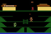 Popeye for Atari 2600 - Game start; catch the hearts!