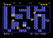 Pengo for Atari 8-bit - Game start.