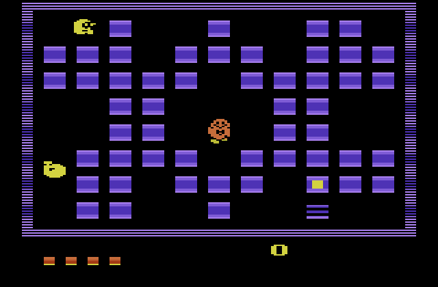 Pengo Atari 2600 Screenshot: Game start.
