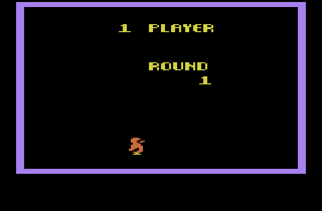 Pengo Atari 2600 Screenshot: Ready to start round 1?