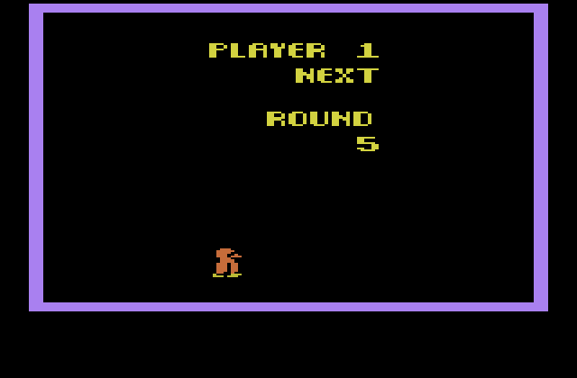 Pengo Atari 2600 Screenshot: Ready to start round 5?
