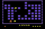 Pengo for Atari 2600 - Running from a sno-bee...