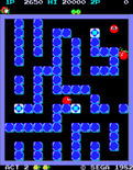 Pengo for Arcade - A sno-bee caught me!