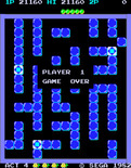 Pengo for Arcade - Game over.