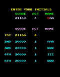 Pengo for Arcade - Enter your name in the high score table!