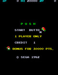 Pengo for Arcade - Coin inserted, press start button to begin...