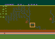 Eastern Front (1941) for Atari 8-bit - Scanning the map...