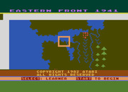 Eastern Front (1941) for Atari 8-bit - Title screen.