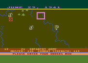 Eastern Front (1941) for Atari 8-bit - Examining a location.