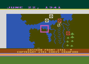 Eastern Front (1941) for Atari 8-bit - Title screen.
