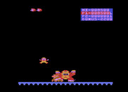 Donkey Kong Junior for Atari 8-bit - Success! Mario falls to the ground...