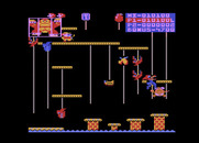 Donkey Kong Junior for Atari 8-bit - Ouch, I've been hit!