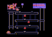 Donkey Kong Junior for Atari 8-bit - Starting the fourth type of screen.