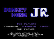 Donkey Kong Junior for Atari 7800 - Title screen.