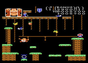 Donkey Kong Junior for Atari 7800 - Reaching for a rope...but can't quite make it!