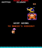 Donkey Kong Junior for Arcade - A short animation between levels.