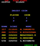 Donkey Kong Junior for Arcade - High scores.