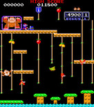 Donkey Kong Junior for Arcade - Start of level 1.