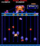 Donkey Kong Junior for Arcade - Push the keys to the top of the screen.