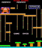 Donkey Kong Junior for Arcade - Game over.