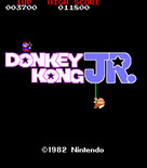 Donkey Kong Junior for Arcade - Title screen (Japanese version).