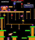 Donkey Kong Junior for Arcade - Level 2; jump over the gaps!