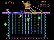Donkey Kong Junior for ColecoVision - There's a lot more opponents this time around...