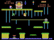 Donkey Kong Junior for ColecoVision - Knock fruit into opponents to eleminate them.