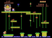 Donkey Kong Junior for ColecoVision - Game start.