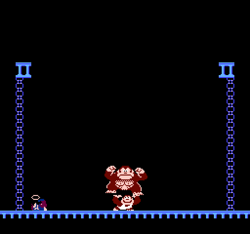Donkey Kong Junior NES / Famicom Screenshot: Round 4 completed!