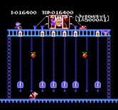 Donkey Kong Junior for NES / Famicom - Start of round 4.