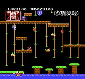 Donkey Kong Junior for NES / Famicom - Now the game repeats...but I fell in the water!