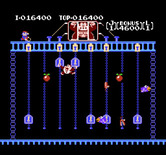 Donkey Kong Junior for NES / Famicom - Move keys to the top of the screen...