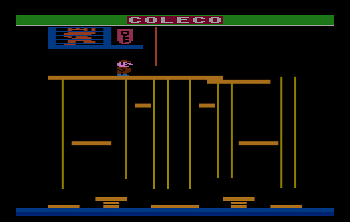 Donkey Kong Junior Atari 2600 Screenshot: Starting screen.