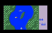 River Raid for Intellivision - The river sometimes splits into two paths.