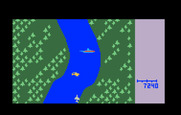 River Raid for Intellivision - Yikes, don't crash into the river bank!