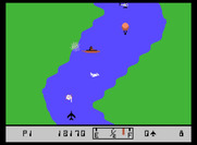 River Raid for ColecoVision - Blasting enemy ships...