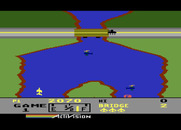 River Raid for Atari 5200 - There is a bridge at the end of each level...