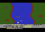River Raid for Atari 5200 - On later levels airplanes get in the way...