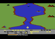 River Raid for Atari 5200 - The path can become narrow...